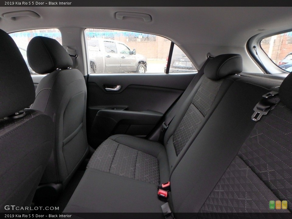 Black Interior Rear Seat for the 2019 Kia Rio S 5 Door #132937982