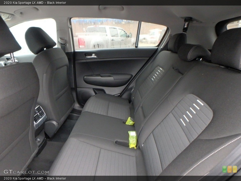Black Interior Rear Seat for the 2020 Kia Sportage LX AWD #132938558