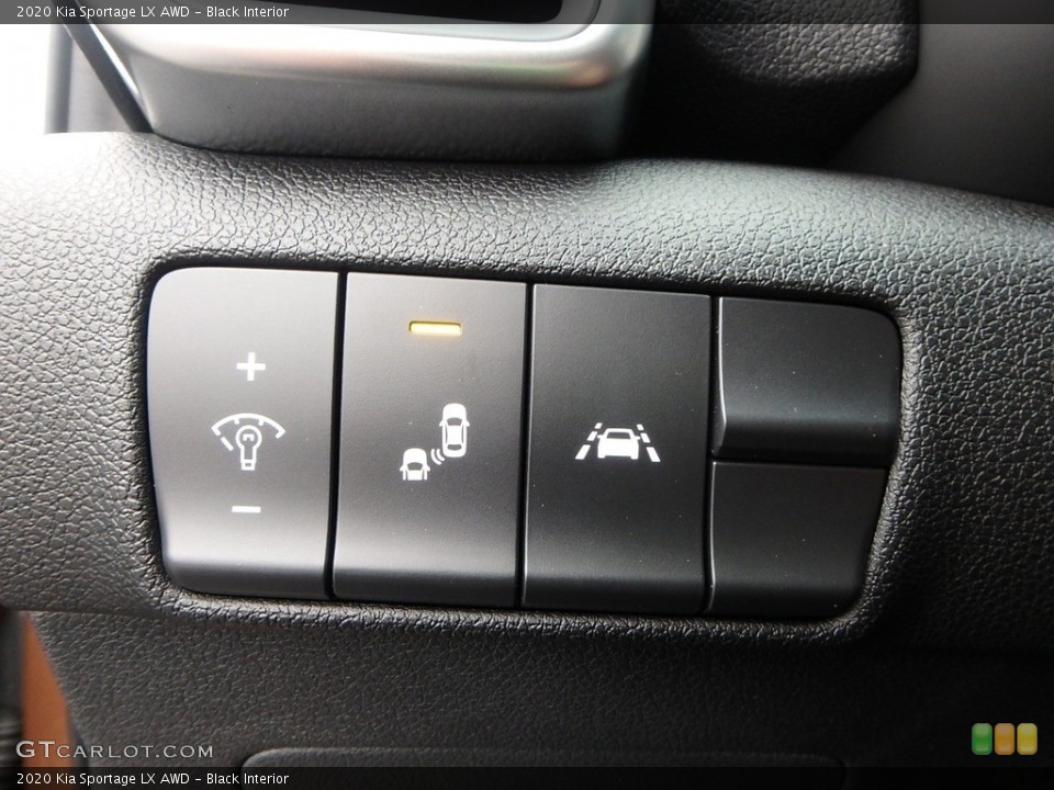 Black Interior Controls for the 2020 Kia Sportage LX AWD #132938759