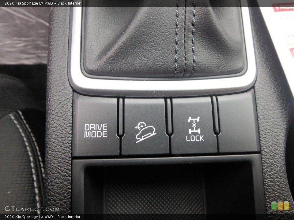 Black Interior Controls for the 2020 Kia Sportage LX AWD #132938786