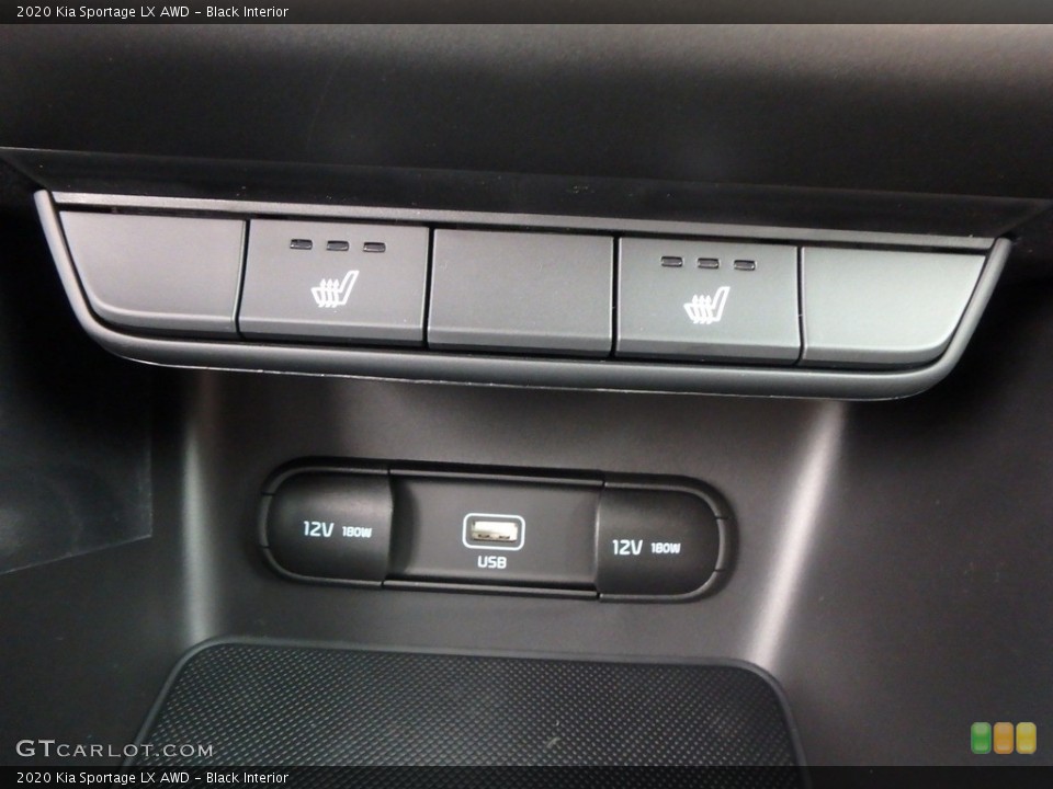 Black Interior Controls for the 2020 Kia Sportage LX AWD #132938837