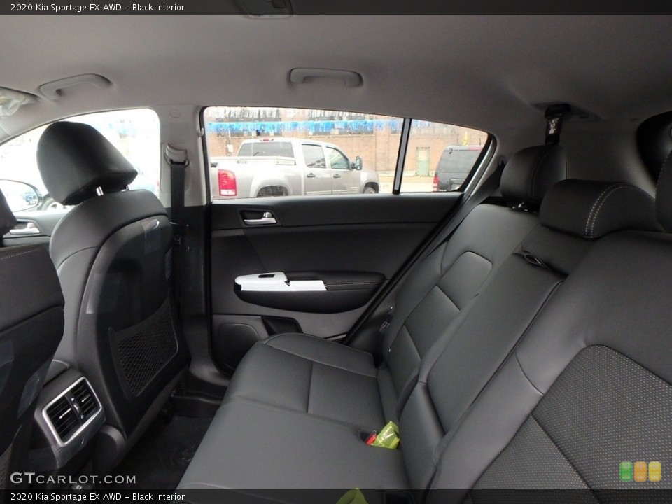Black Interior Rear Seat for the 2020 Kia Sportage EX AWD #132939188