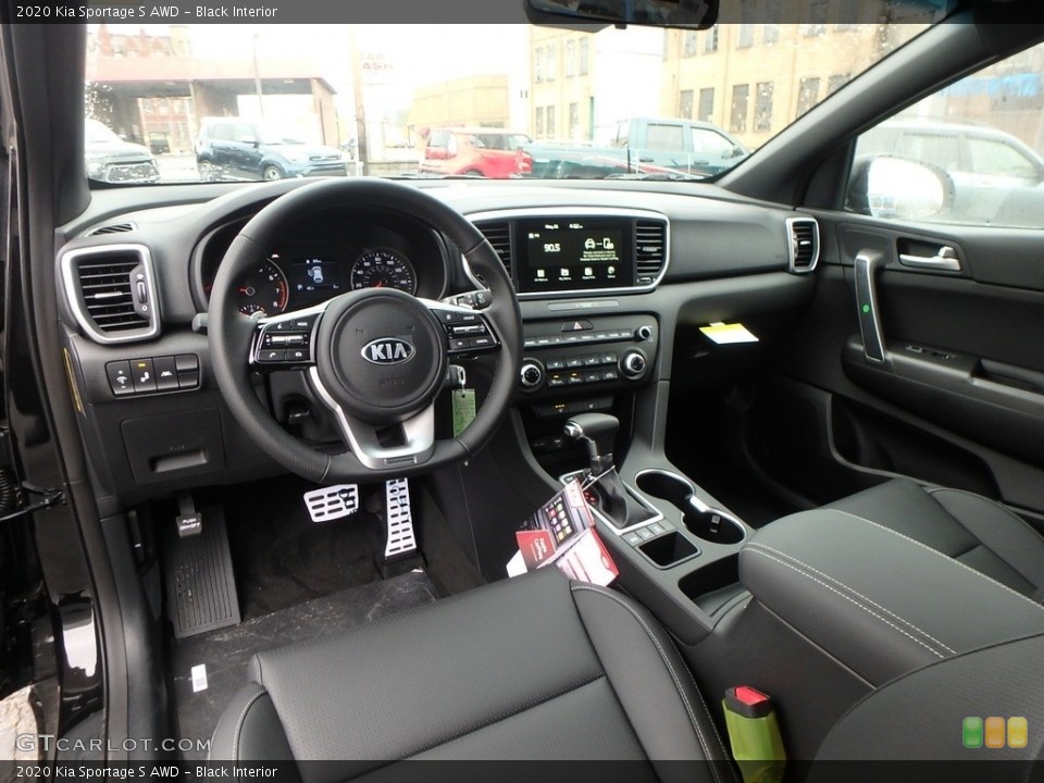 Black Interior Photo for the 2020 Kia Sportage S AWD #132939740