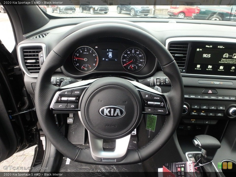 Black Interior Steering Wheel for the 2020 Kia Sportage S AWD #132939818