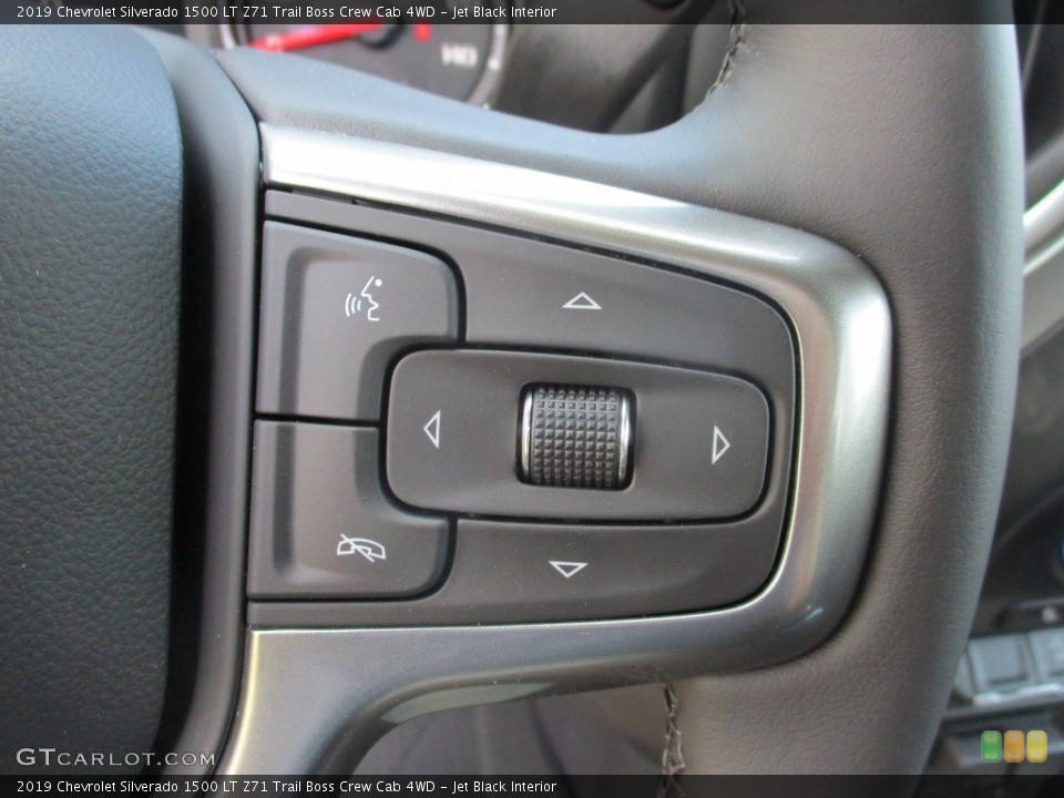 Jet Black Interior Steering Wheel for the 2019 Chevrolet Silverado 1500 LT Z71 Trail Boss Crew Cab 4WD #132945413