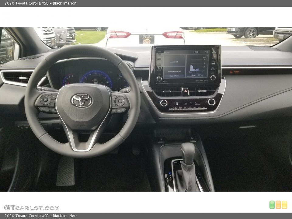 Black Interior Dashboard for the 2020 Toyota Corolla XSE #132946583
