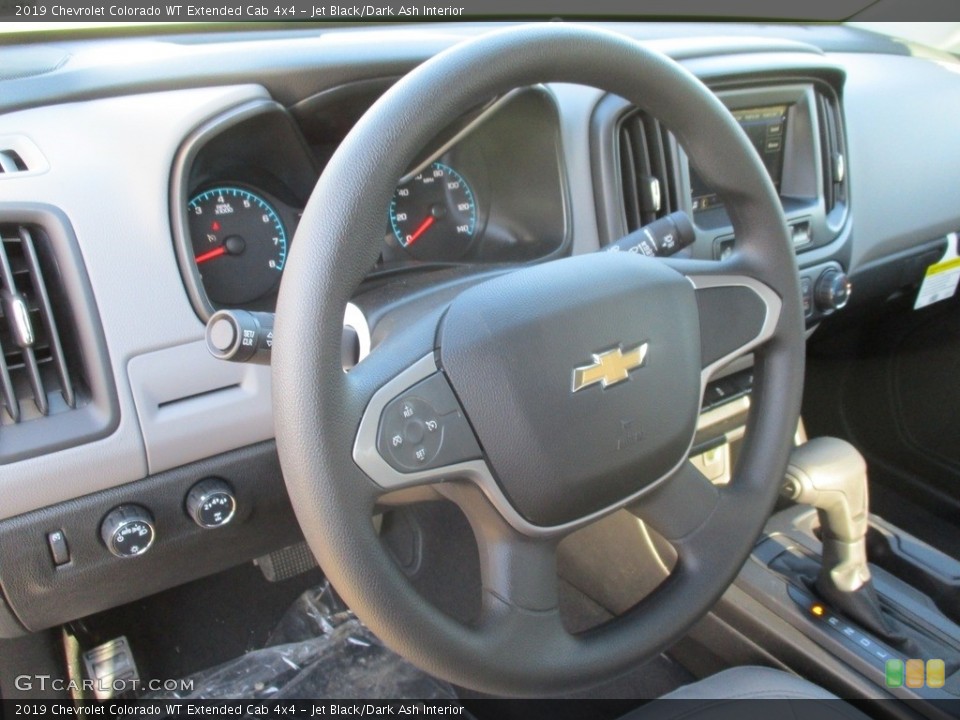 Jet Black/Dark Ash Interior Steering Wheel for the 2019 Chevrolet Colorado WT Extended Cab 4x4 #132946727