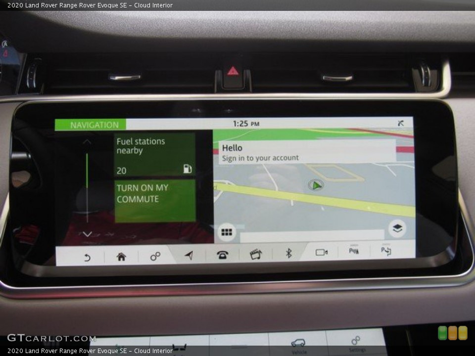 Cloud Interior Navigation for the 2020 Land Rover Range Rover Evoque SE #132957371