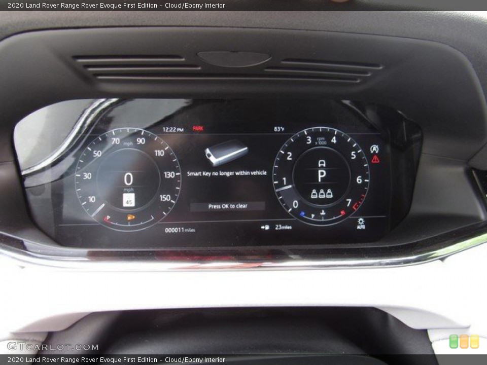 Cloud/Ebony Interior Gauges for the 2020 Land Rover Range Rover Evoque First Edition #132958043