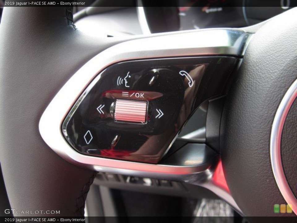 Ebony Interior Steering Wheel for the 2019 Jaguar I-PACE SE AWD #132959921