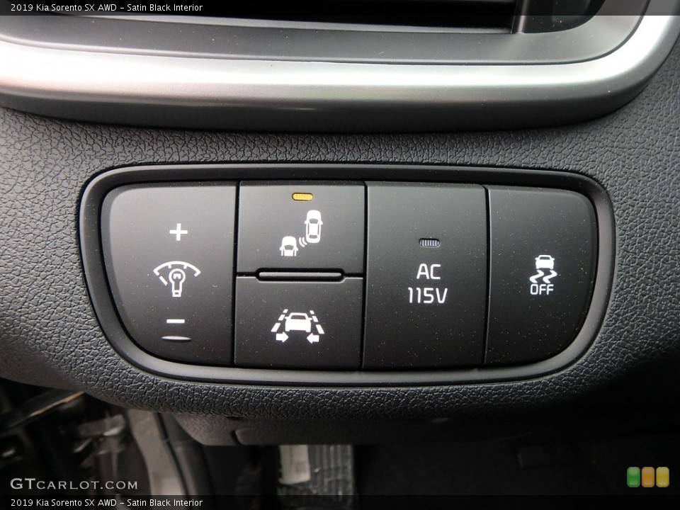 Satin Black Interior Controls for the 2019 Kia Sorento SX AWD #132964592