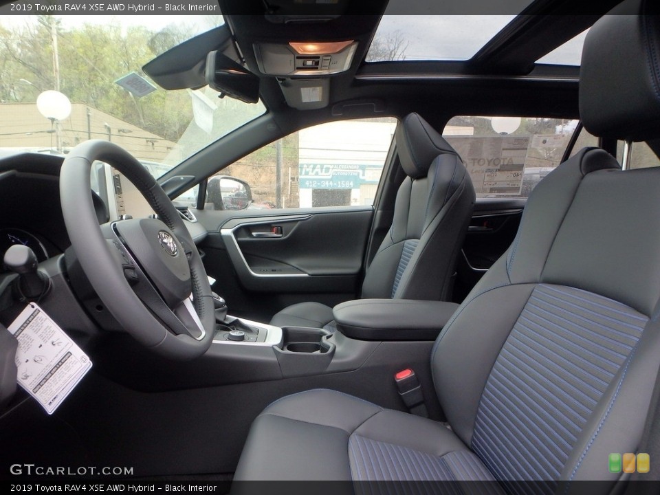 Black Interior Front Seat for the 2019 Toyota RAV4 XSE AWD Hybrid #132966074
