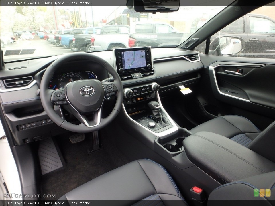 Black Interior Photo for the 2019 Toyota RAV4 XSE AWD Hybrid #132966128