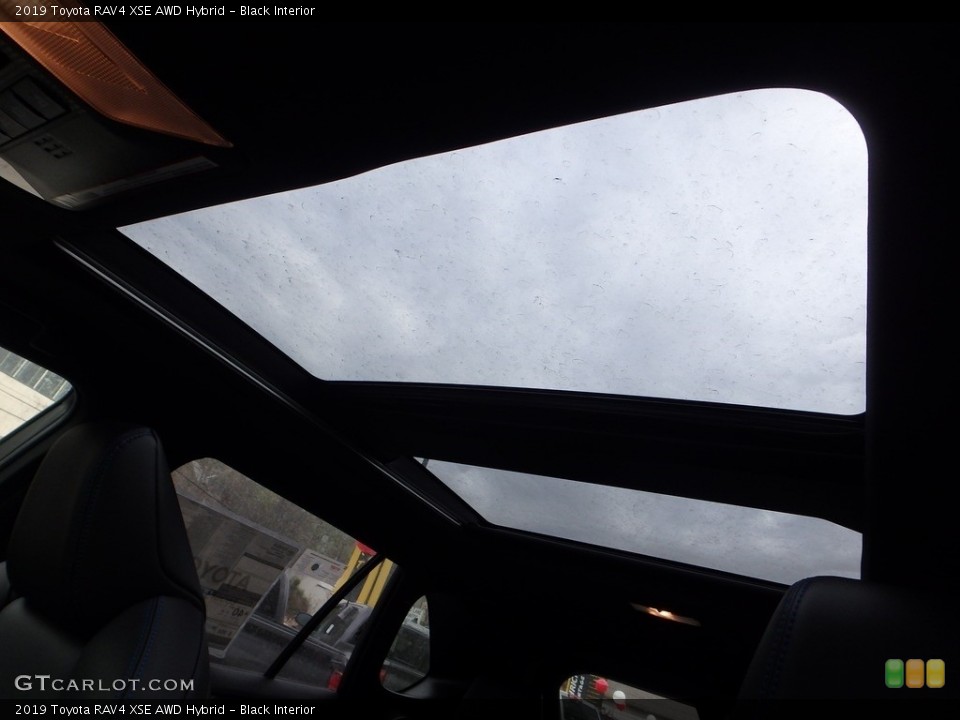 Black Interior Sunroof for the 2019 Toyota RAV4 XSE AWD Hybrid #132966314