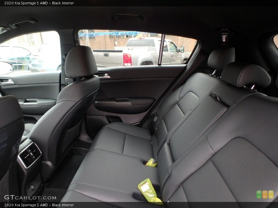 Black Interior Rear Seat for the 2020 Kia Sportage S AWD #132966407