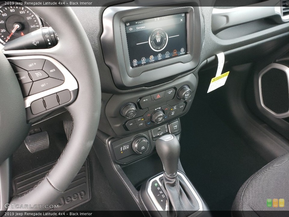 Black Interior Controls for the 2019 Jeep Renegade Latitude 4x4 #132969287