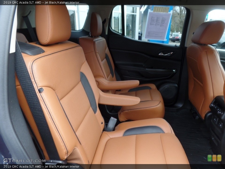 Jet Black/Kalahari Interior Rear Seat for the 2019 GMC Acadia SLT AWD #132970385