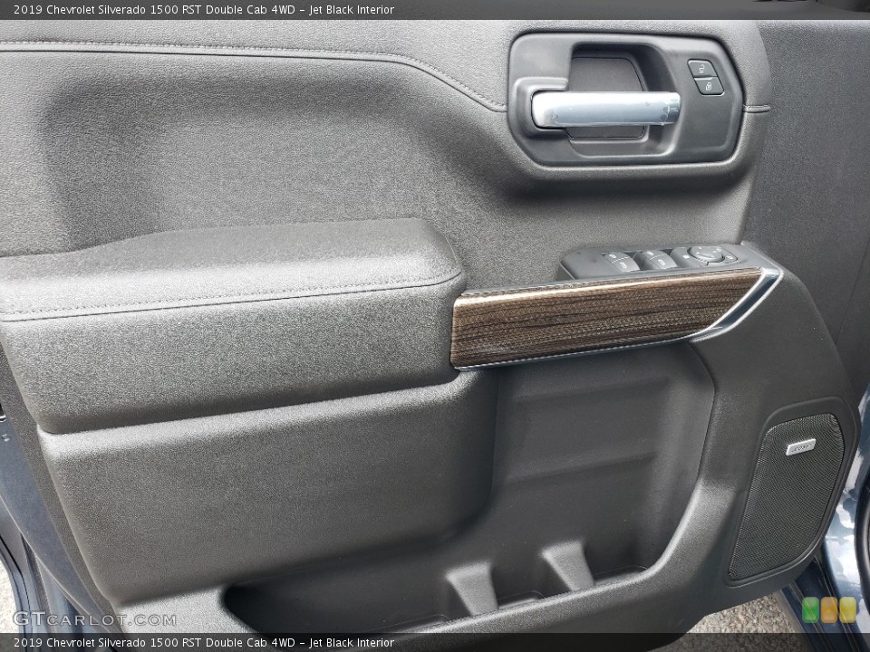 Jet Black Interior Door Panel for the 2019 Chevrolet Silverado 1500 RST Double Cab 4WD #132970656