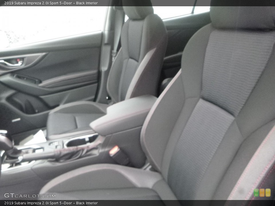 Black Interior Front Seat for the 2019 Subaru Impreza 2.0i Sport 5-Door #132973499