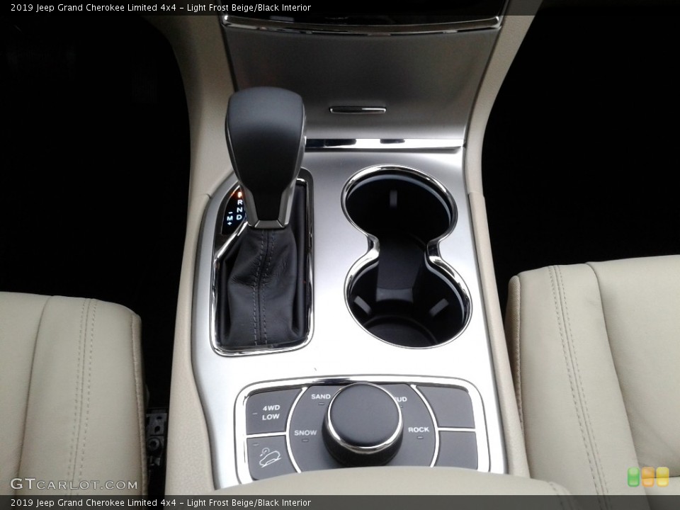 Light Frost Beige/Black Interior Transmission for the 2019 Jeep Grand Cherokee Limited 4x4 #132975485