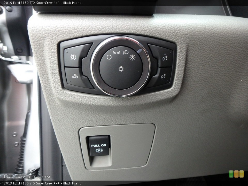 Black Interior Controls for the 2019 Ford F150 STX SuperCrew 4x4 #132977672