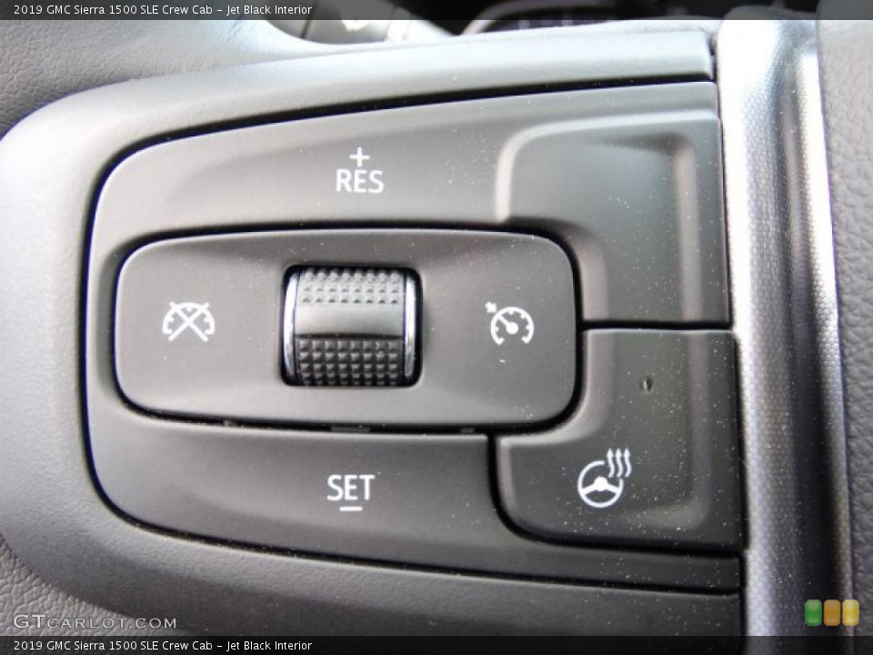 Jet Black Interior Controls for the 2019 GMC Sierra 1500 SLE Crew Cab #132991812