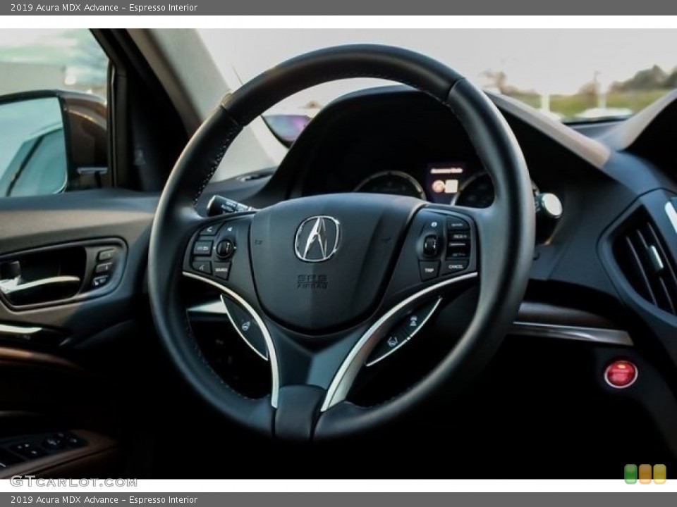 Espresso Interior Steering Wheel for the 2019 Acura MDX Advance #132992655