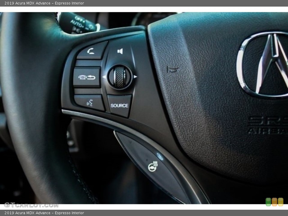 Espresso Interior Steering Wheel for the 2019 Acura MDX Advance #132992724
