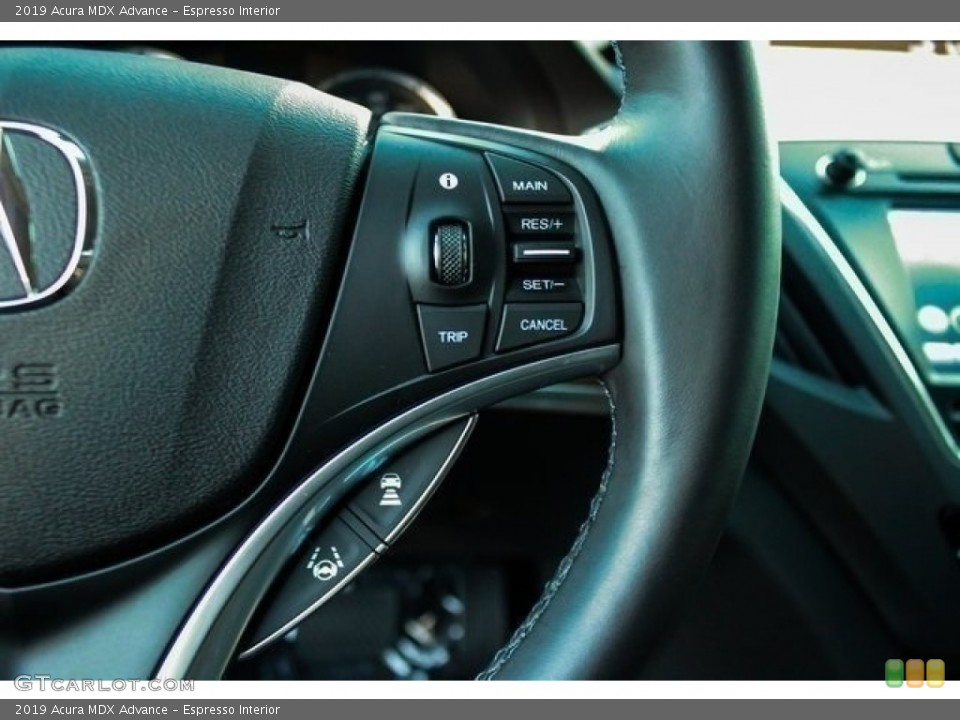 Espresso Interior Steering Wheel for the 2019 Acura MDX Advance #132992739