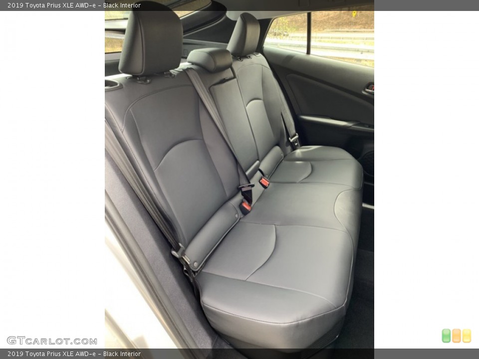 Black Interior Rear Seat for the 2019 Toyota Prius XLE AWD-e #133004432