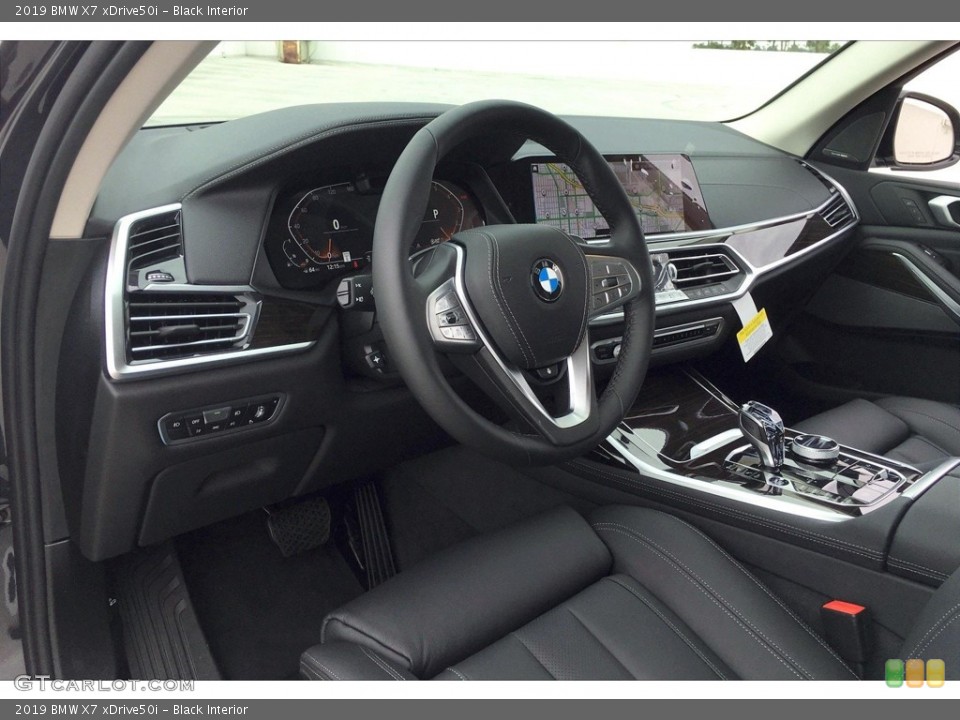 Black 2019 BMW X7 Interiors