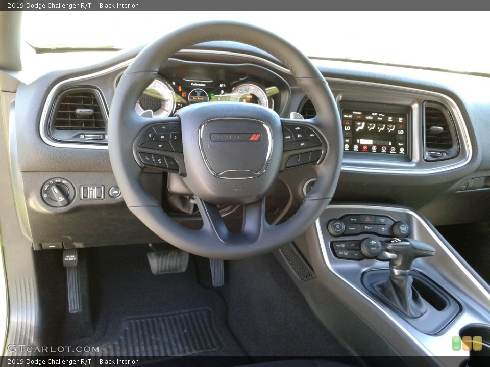 Black Interior Steering Wheel for the 2019 Dodge Challenger R/T #133006850