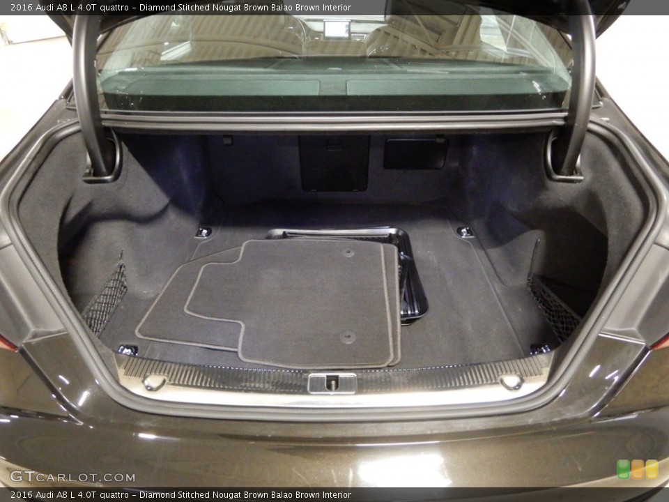 Diamond Stitched Nougat Brown Balao Brown Interior Trunk for the 2016 Audi A8 L 4.0T quattro #133007219