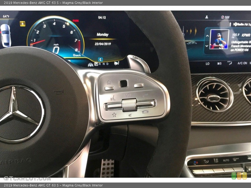Magma Grey/Black Interior Steering Wheel for the 2019 Mercedes-Benz AMG GT 63 S #133007744