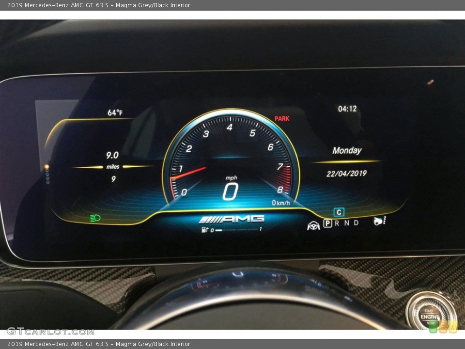 Magma Grey/Black Interior Gauges for the 2019 Mercedes-Benz AMG GT 63 S #133007774