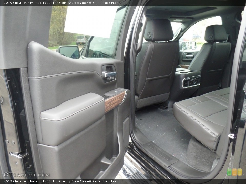 Jet Black Interior Rear Seat for the 2019 Chevrolet Silverado 1500 High Country Crew Cab 4WD #133009079