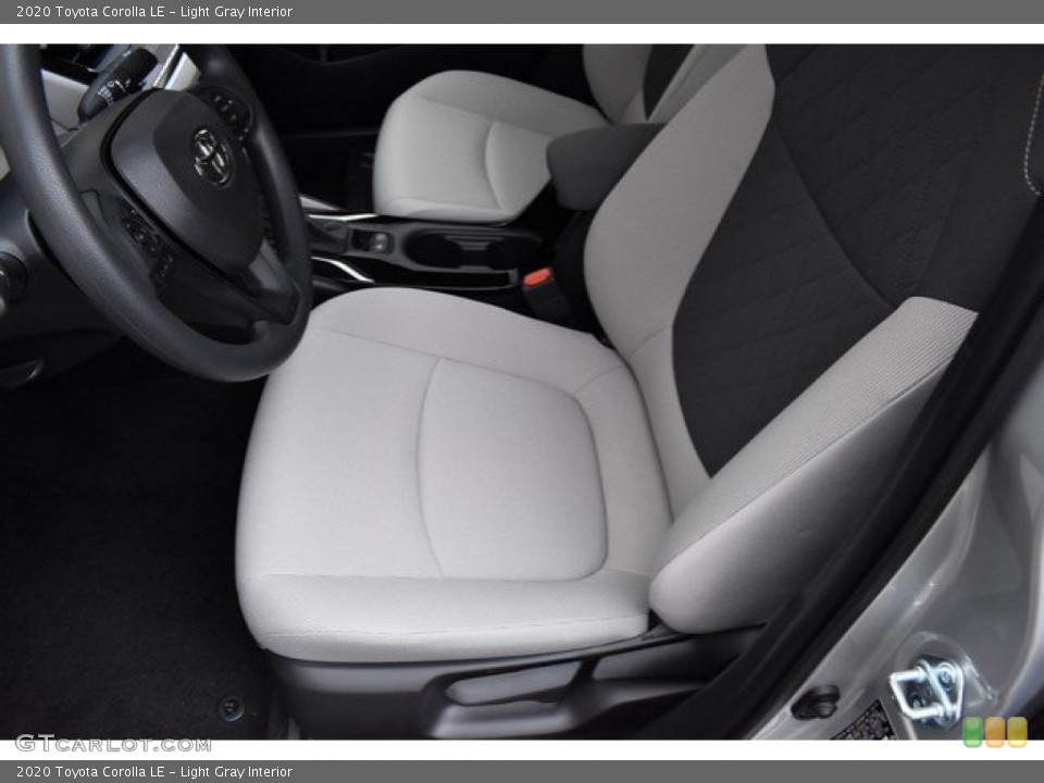 Light Gray Interior Front Seat for the 2020 Toyota Corolla LE #133020170