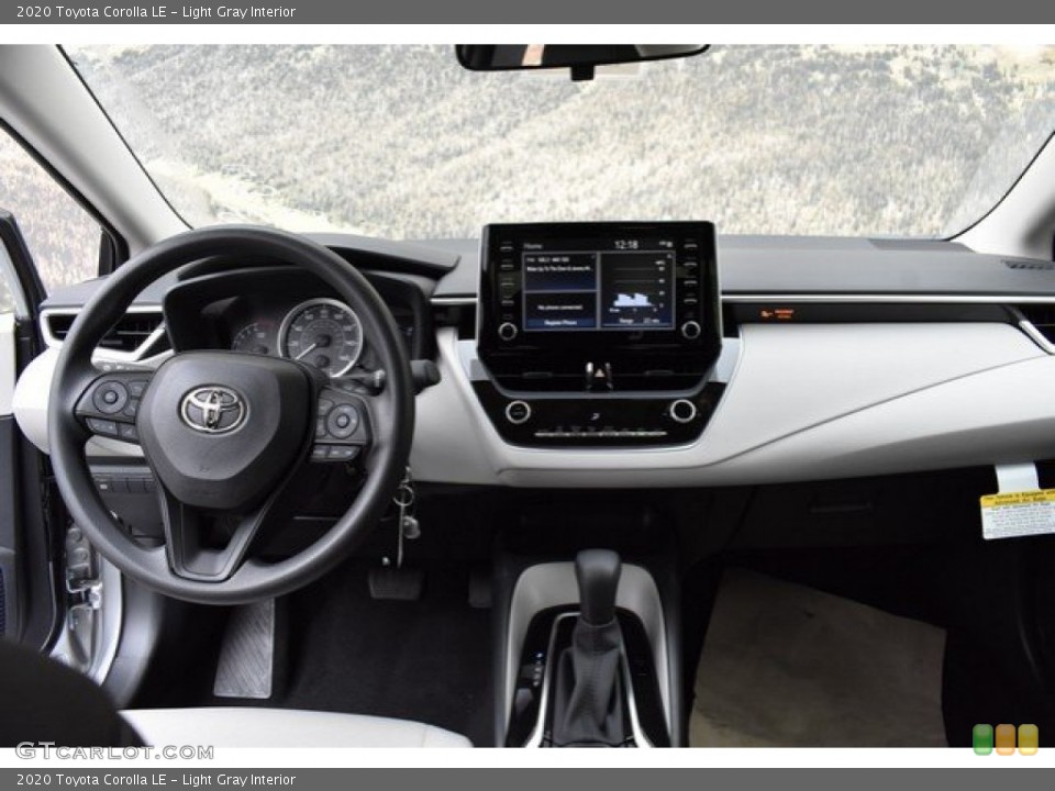 Light Gray Interior Dashboard for the 2020 Toyota Corolla LE #133020173