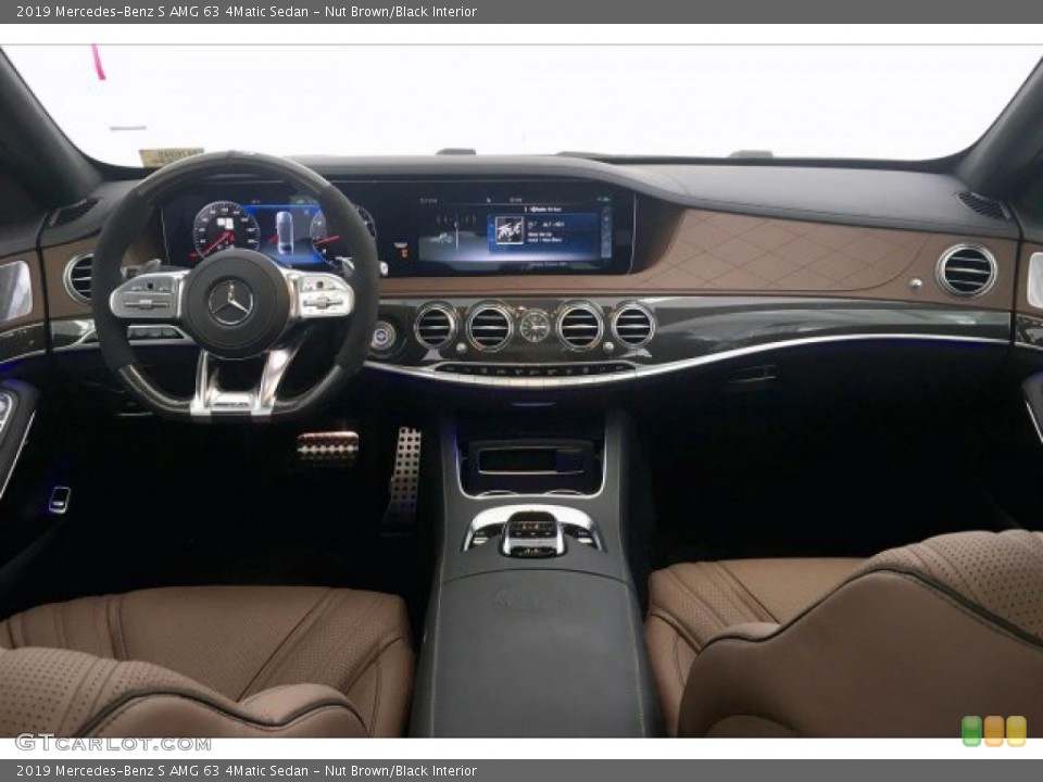 Nut Brown/Black Interior Dashboard for the 2019 Mercedes-Benz S AMG 63 4Matic Sedan #133022879