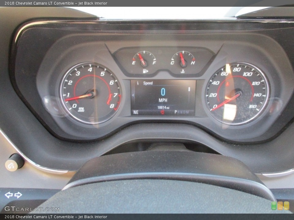 Jet Black Interior Gauges for the 2018 Chevrolet Camaro LT Convertible #133022916
