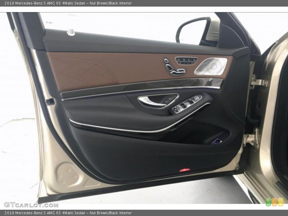 Nut Brown/Black Interior Door Panel for the 2019 Mercedes-Benz S AMG 63 4Matic Sedan #133023069