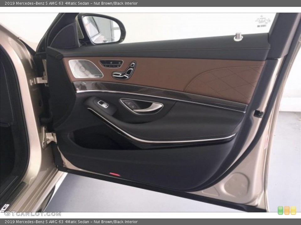 Nut Brown/Black Interior Door Panel for the 2019 Mercedes-Benz S AMG 63 4Matic Sedan #133023198