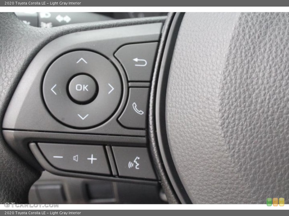 Light Gray Interior Steering Wheel for the 2020 Toyota Corolla LE #133044164