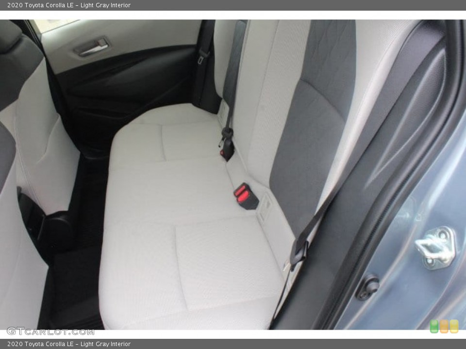 Light Gray Interior Rear Seat for the 2020 Toyota Corolla LE #133044239