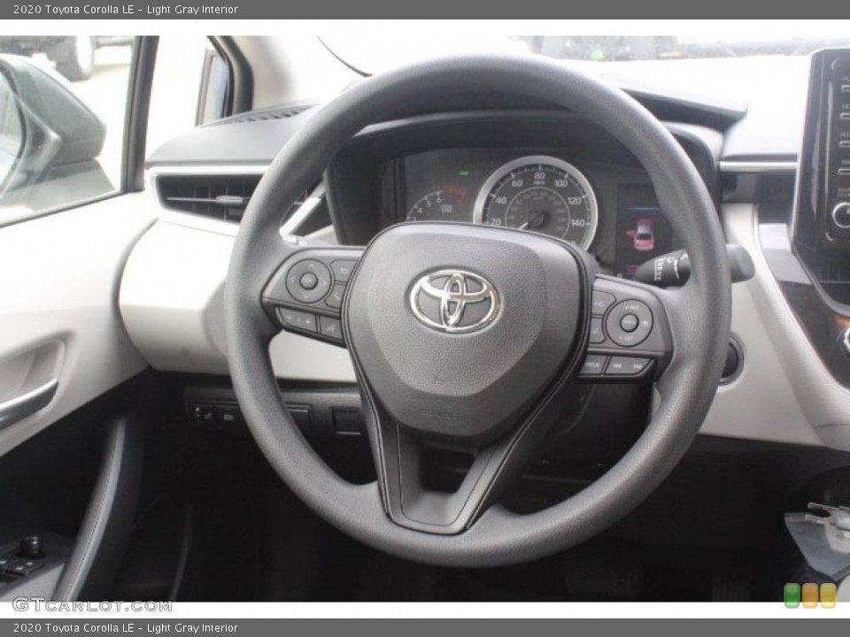 Light Gray Interior Steering Wheel for the 2020 Toyota Corolla LE #133044308