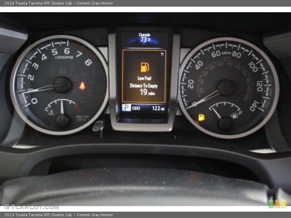 Cement Gray Interior Gauges for the 2019 Toyota Tacoma SR5 Double Cab #133045616