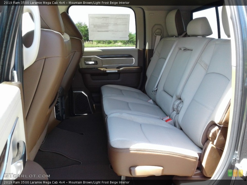 Mountain Brown/Light Frost Beige Interior Rear Seat for the 2019 Ram 3500 Laramie Mega Cab 4x4 #133047104