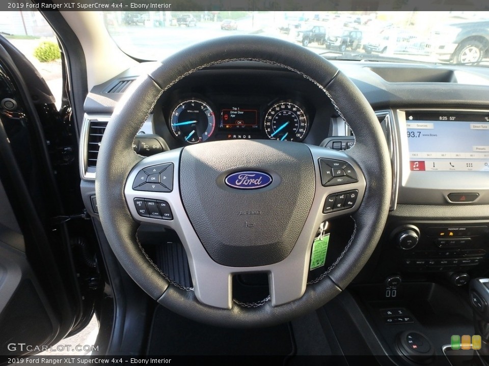 Ebony Interior Steering Wheel for the 2019 Ford Ranger XLT SuperCrew 4x4 #133047311