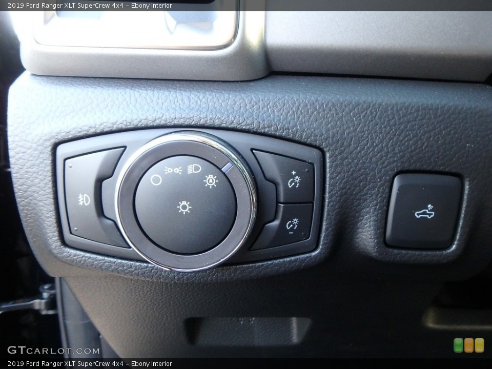 Ebony Interior Controls for the 2019 Ford Ranger XLT SuperCrew 4x4 #133047368