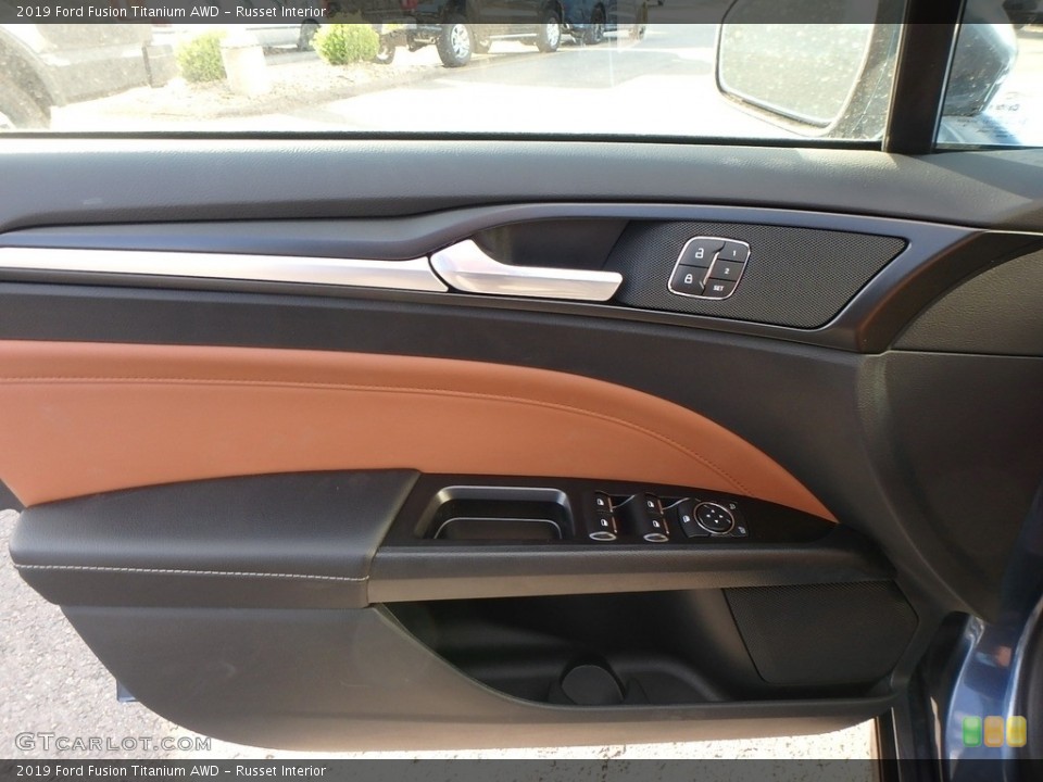 Russet Interior Door Panel for the 2019 Ford Fusion Titanium AWD #133049782